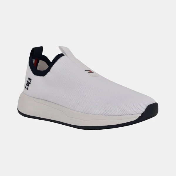 Tommy Hilfiger Women's Ada Lightweight Knit Slip-On Sneakers - White/Black