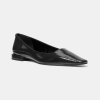 Michael Kors Women's Darrah Square Toe Ballet Flats - Black