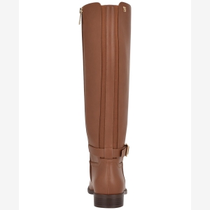Tommy Hilfiger Women's Mireya Tall Buckle Riding Boot, Regular & Wide Calf - Cognac - Image 4