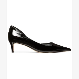 Michael Kors Women's Elyse Kitten Heel D'Orsay Pumps - Black Patent - Image 3