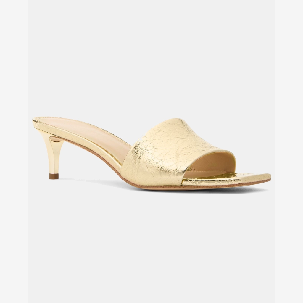 Michael Kors Women's Elyse Square Toe Mule Sandals