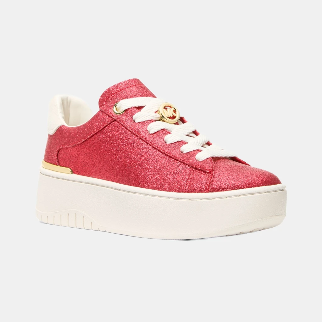 Women's Dottie Lace Up Sneakers - Crimson