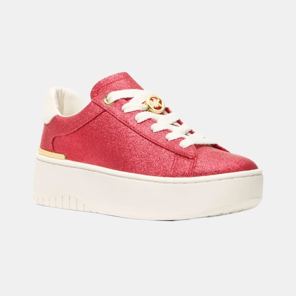 Women's Dottie Lace Up Sneakers - Crimson