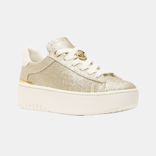 Women's Dottie Lace Up Sneakers - Pale Gold