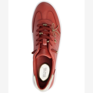 Michael Kors Women's Scotty Lace Up Sneakers with Charms - Crimson - Image 5