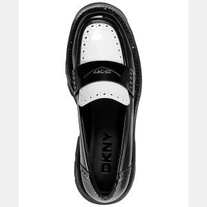DKNY Women's Sahana Slip-On Loafers - Black/White - Image 5
