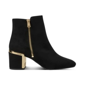 Women's Kylah Block Heel Booties - Black Suede - Image 3