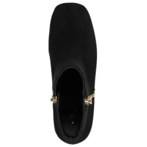 Women's Kylah Block Heel Booties - Black Suede - Image 5