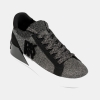 DKNY Women's Mallory Lace Up Sneakers - Nickel