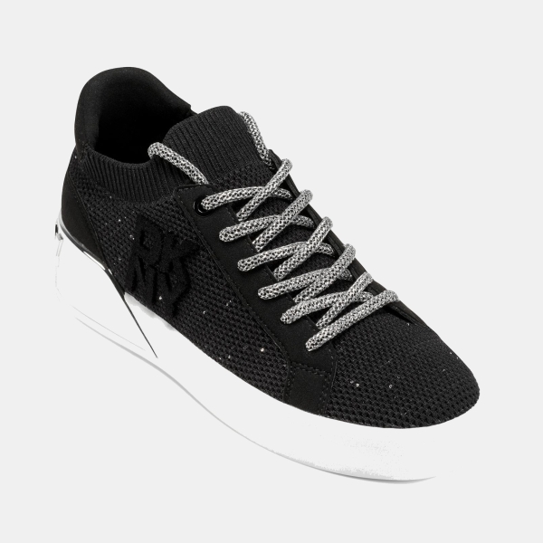 DKNY Women's Mallory Lace Up Sneakers - Black