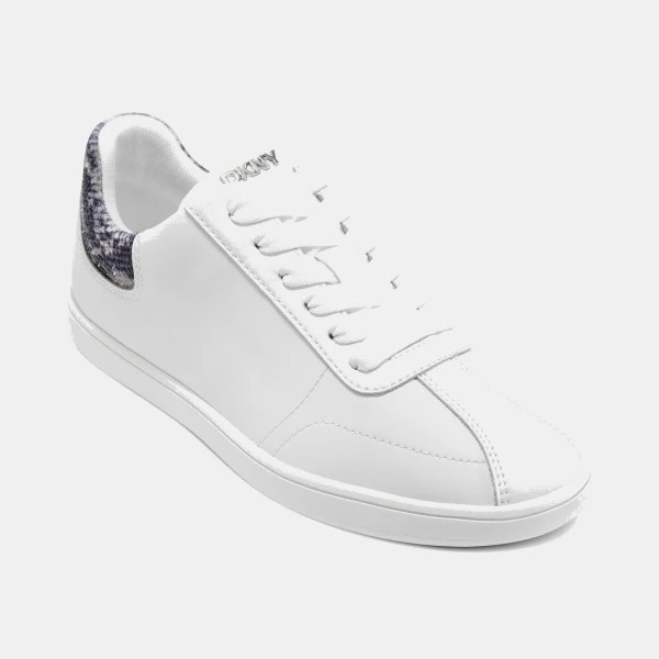 DKNY Women's Seacliff Lace Up Sneakers - White/ Morel