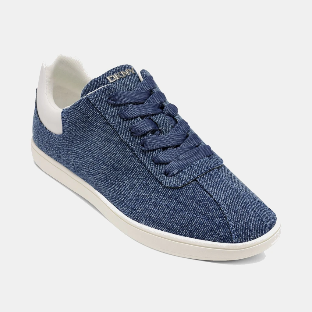 DKNY Women's Seacliff Lace Up Sneakers - Blue/ White