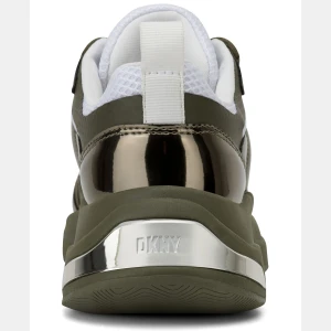 DKNY Women's Juna Lace-Up Sneakers - White/ Green - Image 4