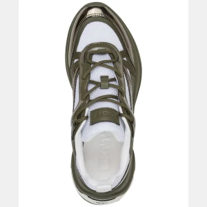 DKNY Women's Juna Lace-Up Sneakers - White/ Green - Image 5