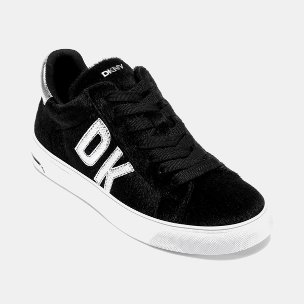 DKNY Abeni Platform Low Top Sneakers - Black/ Silver