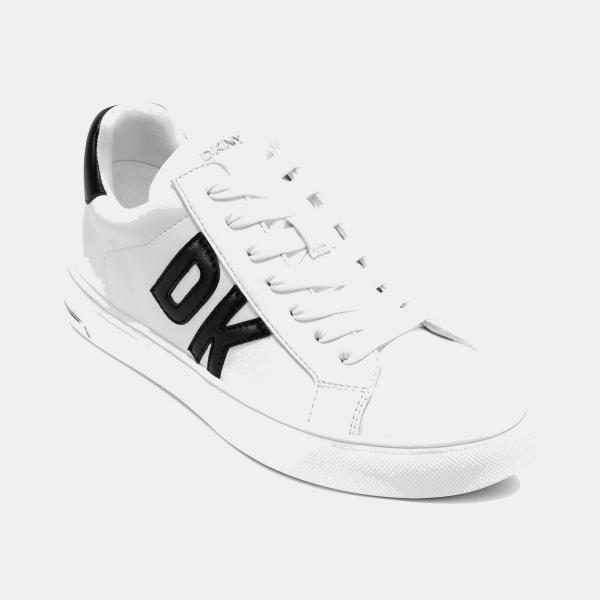 DKNY Abeni Platform Low Top Sneakers - White/ Black