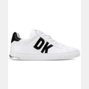 DKNY Abeni Platform Low Top Sneakers - White/ Black - Image 3