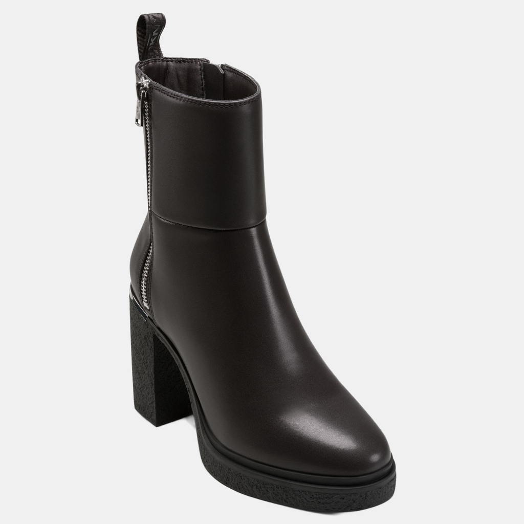 DKNY Women's Talley Platform Booties - Brown