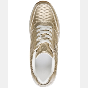 DKNY Women's Sorvino Wedge Sneakers - White Gold - Image 5