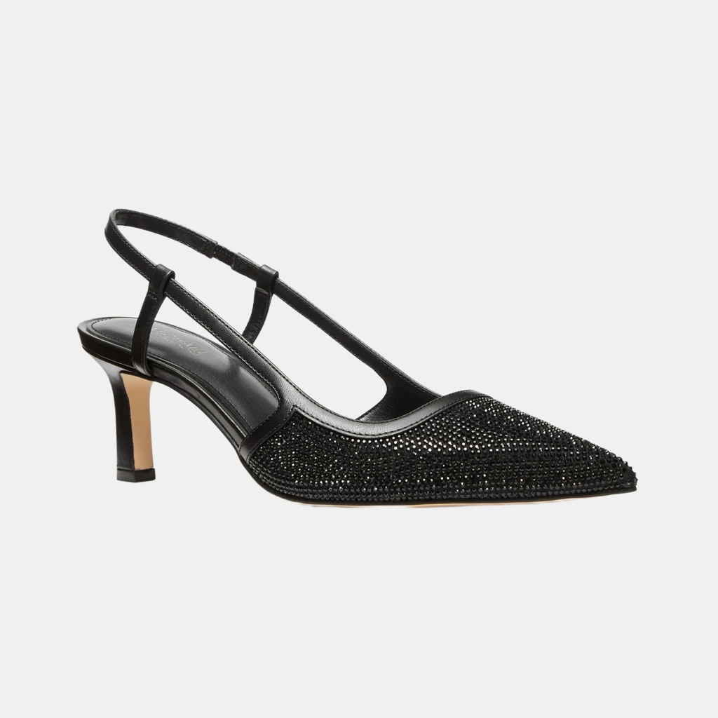 Michael Kors Women's Alora Mid Sling Pumps - Jet Black