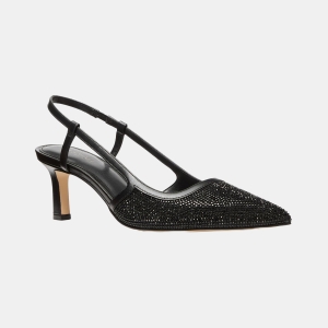 Michael Kors Women's Alora Mid Sling Pumps - Jet Black