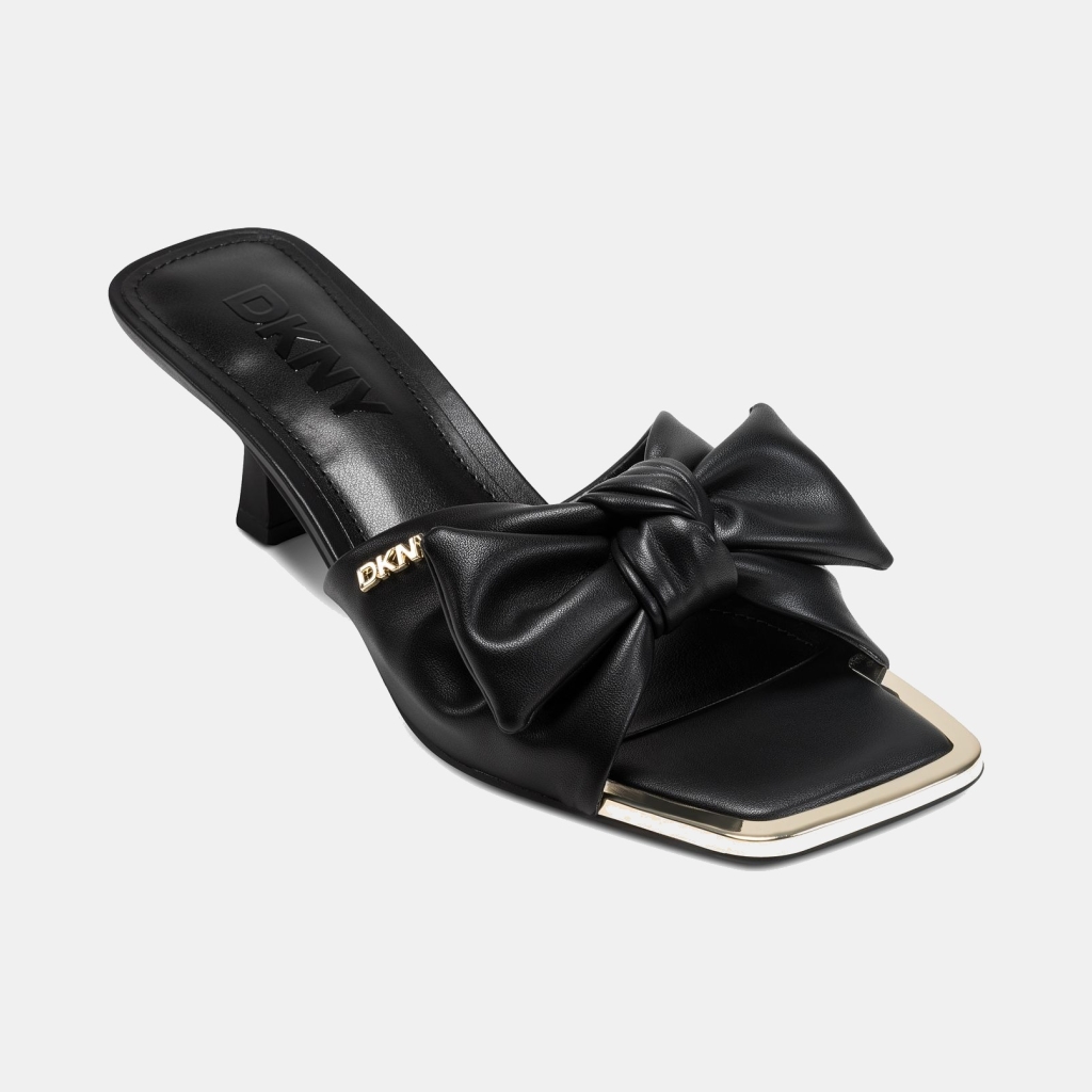 DKNY Women's Jalta Bow Slide Dress Sandals - Black