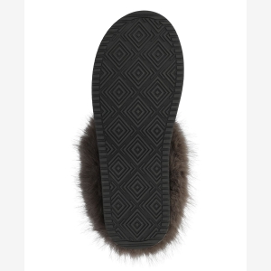 Journee Collection Women's Taran Cozy Platform Slippers - Black - Image 6