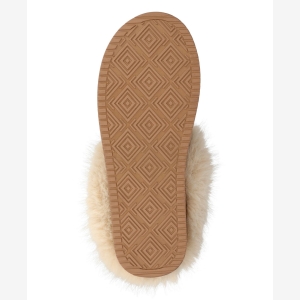 Journee Collection Women's Taran Cozy Platform Slippers - Chestnut - Image 6