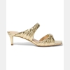 Michael Kors Women's Kiana Mid Slip-On Dress Sandals - Pale Gold Leather - Image 3