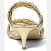Michael Kors Women's Kiana Mid Slip-On Dress Sandals - Pale Gold Leather - Image 4