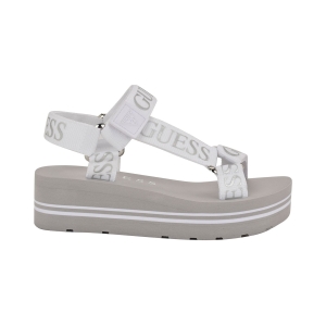 Women's Avin Logo Sport Sandals - White Silver Logo - Image 3