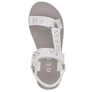 Women's Avin Logo Sport Sandals - White Silver Logo - Image 5