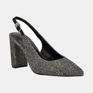 Tommy Hilfiger Women's Azalee Slingback Pumps - Black/White Tweed