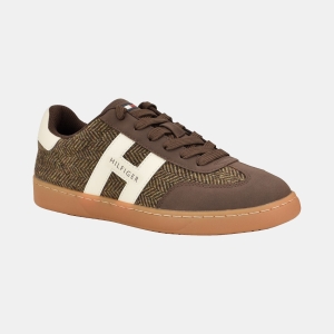 Tommy Hilfiger Women's Maisie Low Profile Lace-Up Sneakers - Brown Tweed