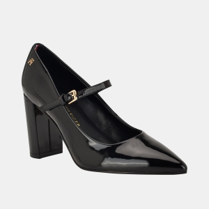Tommy Hilfiger Women's Aveniz High Block Heel Mary Jane Pumps - Black