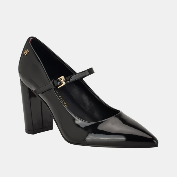 Tommy Hilfiger Women's Aveniz High Block Heel Mary Jane Pumps - Black