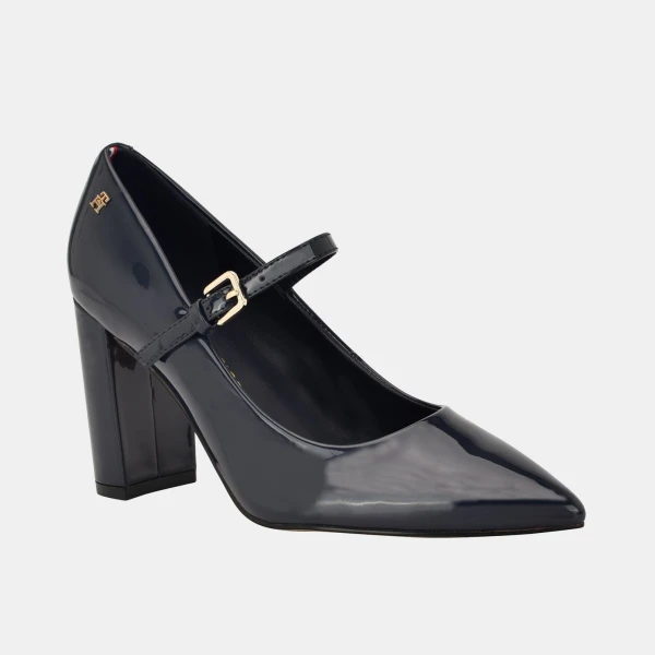 Tommy Hilfiger Women's Aveniz High Block Heel Mary Jane Pumps - Dark Blue