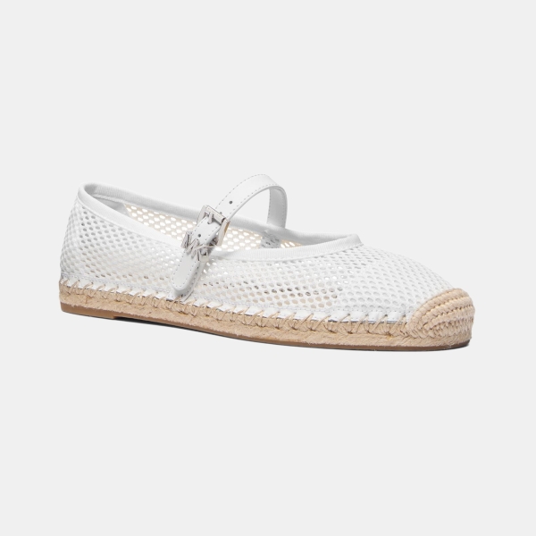 Michael Kors Women's Lynn Ballet Espadrilles - Optic White