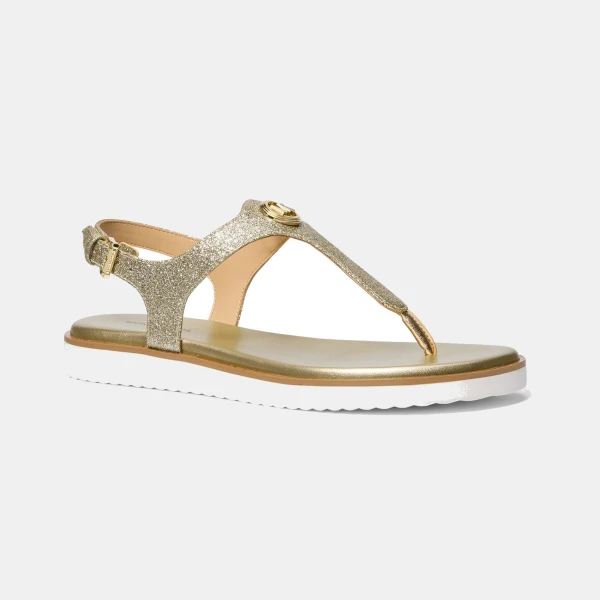 Michael Kors Women Val Thong Sandals - Pale Gold
