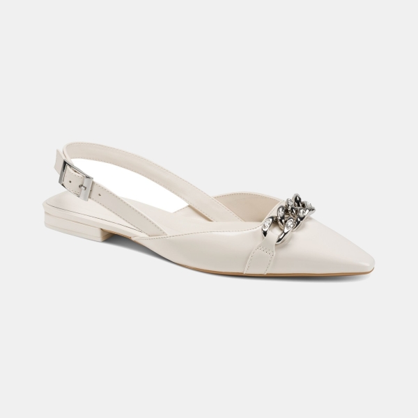 DKNY Women's Cosetta Slingback Flats - Coconut