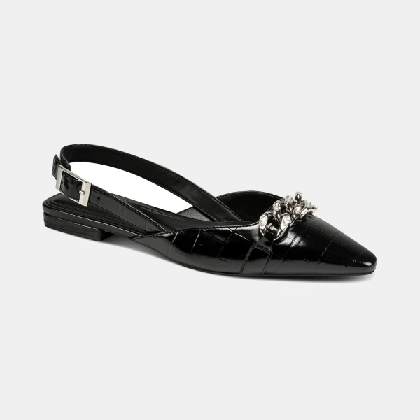 DKNY Women's Cosetta Slingback Flats - Black