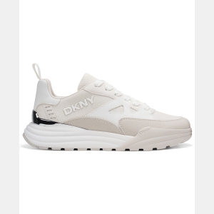 DKNY Women's Zanira Lace-Up Sneakers - Soft White/White - Image 3