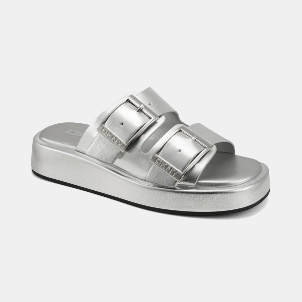 DKNY Women's Leocadia Platform Sandals - Silver