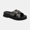 Women's Berris Slip-On Flat Sandals - Black/white Multi
