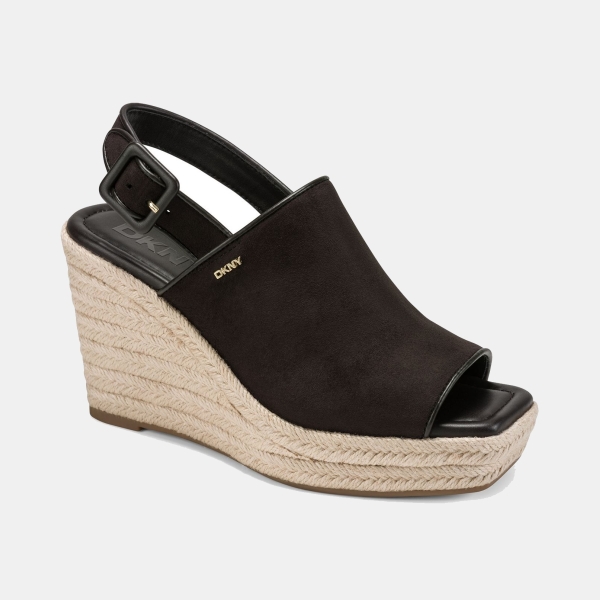 DKNY Women's Coralyn Slingback Wedge Sandals - Brown