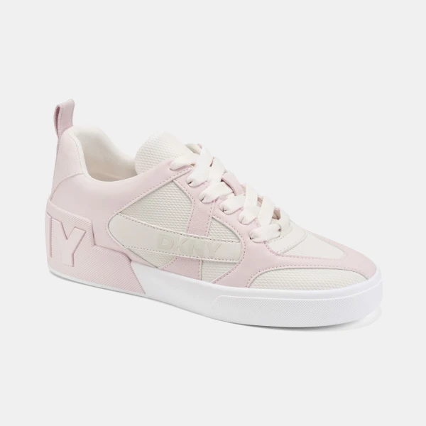 DKNY Women's Magdelena Lace-Up Sneakers - Soft White/Light Pink