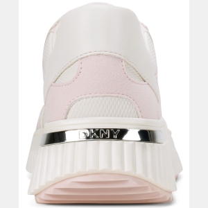 DKNY Women's Lachele Lace-Up Platform Sneakers - Soft White/Light Pink - Image 4