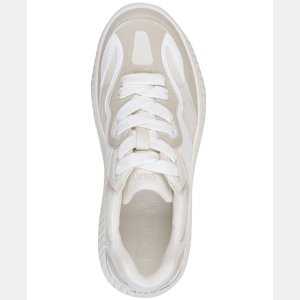 DKNY Women's Lachele Lace-Up Platform Sneakers - Soft White/White - Image 5