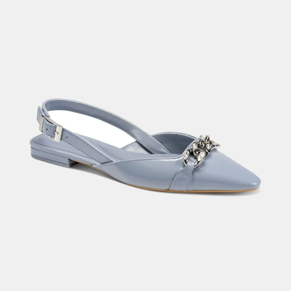 DKNY Women's Cosetta Slingback Flats - Slate Blue