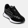 DKNY Women's Naples Checkered Running Sneakers - Black/Nickel